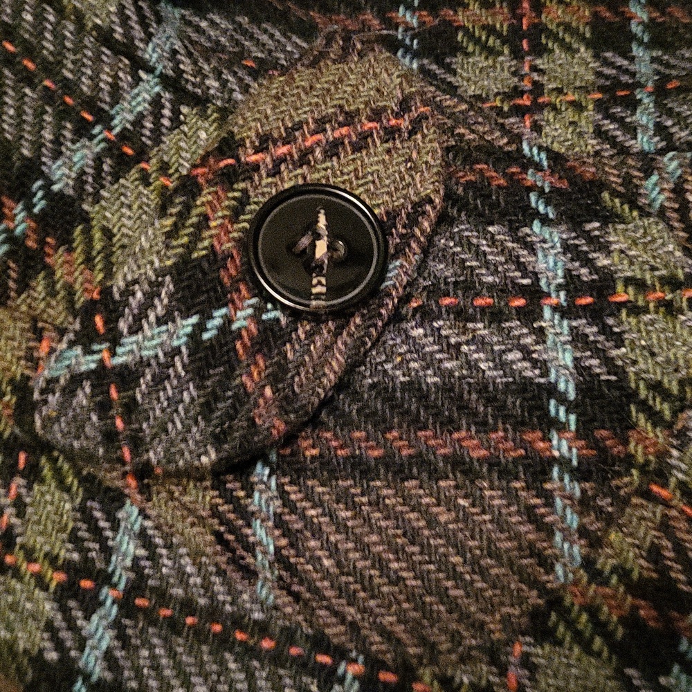 Nordstrom's Wool Blend Plaid Jacket Small - Picture 10 of 11